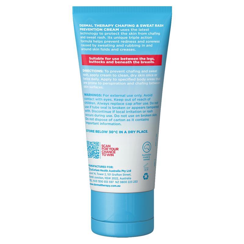 Dermal Therapy Chafing & Sweat Rash Cream 75g