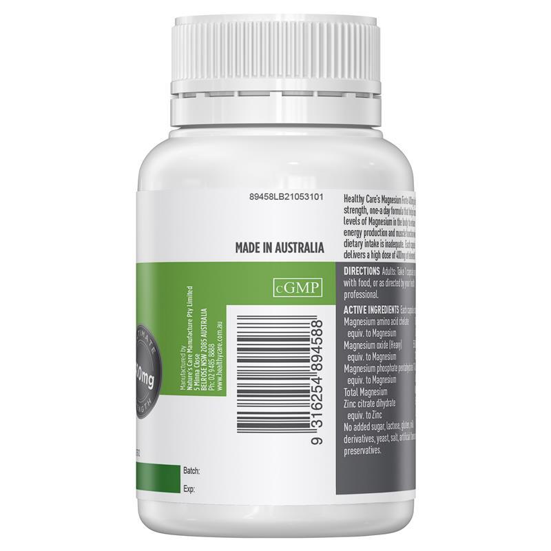 Healthy Care Magnesium Forte 400mg 30 Capsules