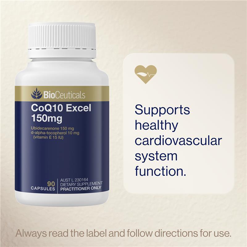 Bioceuticals CoQ10 Excel 150mg 90 Softgel Capsules