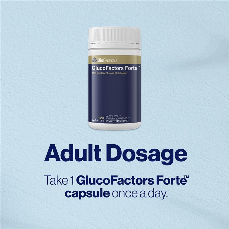 BioCeuticals GlucoFactors Forte 120 Capsules