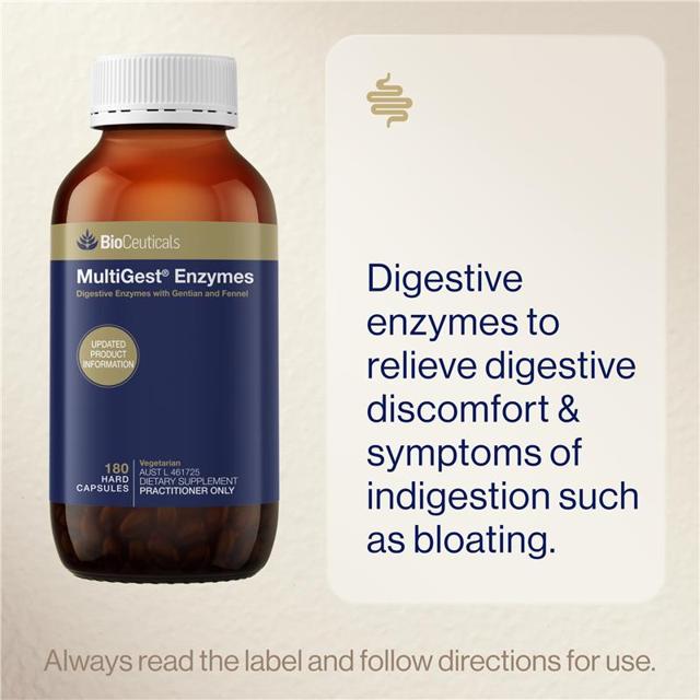 Buy BioCeuticals MultiGest® Enzymes 180 Capsules online at Chemist ...