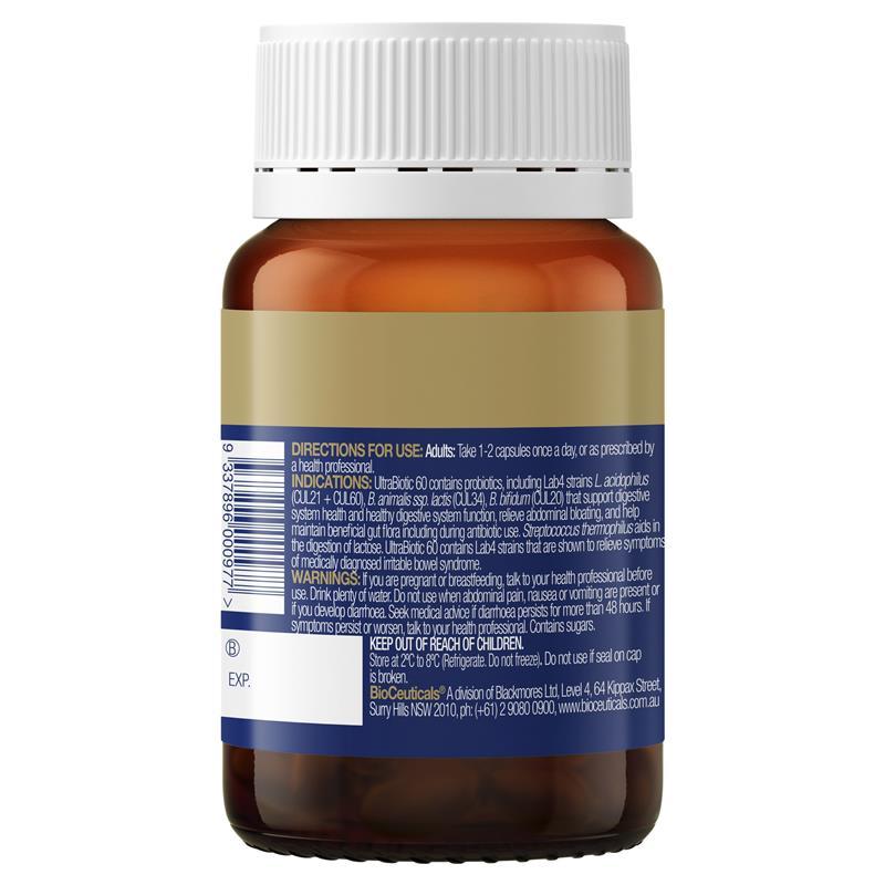 BioCeuticals UltraBiotic 60 30 Capsules
