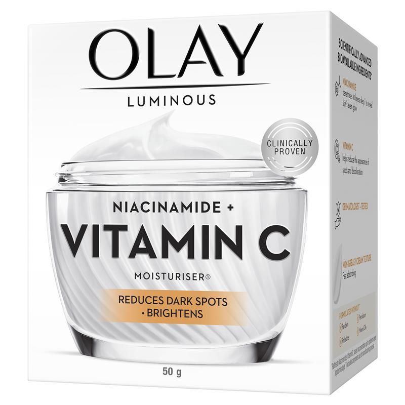Olay Luminous Niacinamide + Vitamin C Moisturiser 50g
