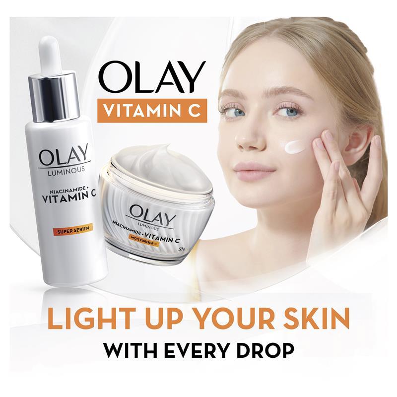 Olay Luminous Niacinamide + Vitamin C Moisturiser 50g