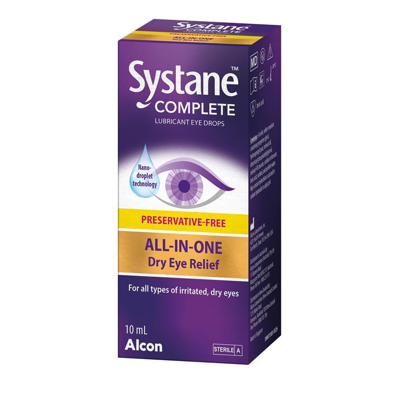 Systane Complete Preservative Free Lubricant Eye Drops 10ml