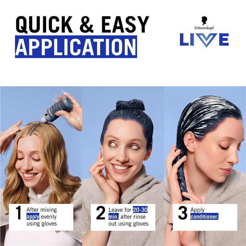 Schwarzkopf Live Colour Permanent 1.1 Blue Black