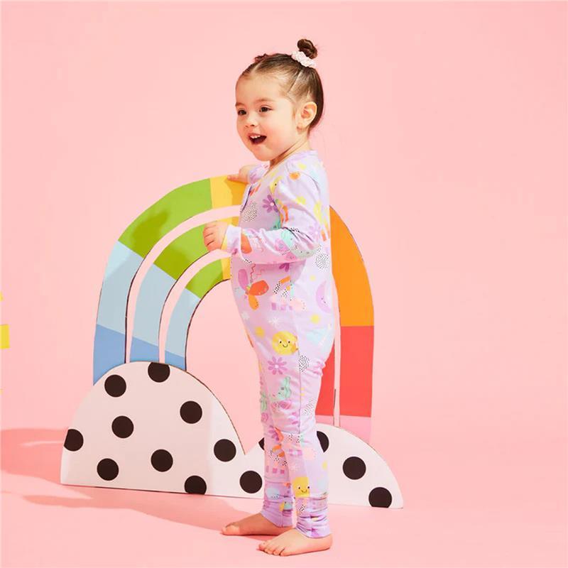 Bambi Mini Co. Wrigglesuit 3-6 Months Pastel Lilac