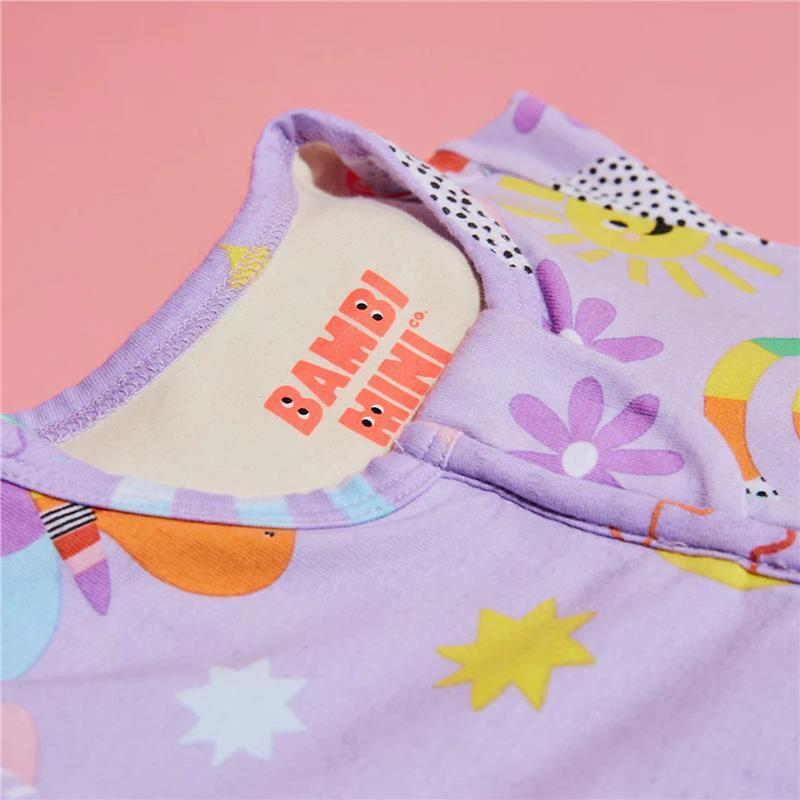 Bambi Mini Co. Wrigglesuit 3-6 Months Pastel Lilac