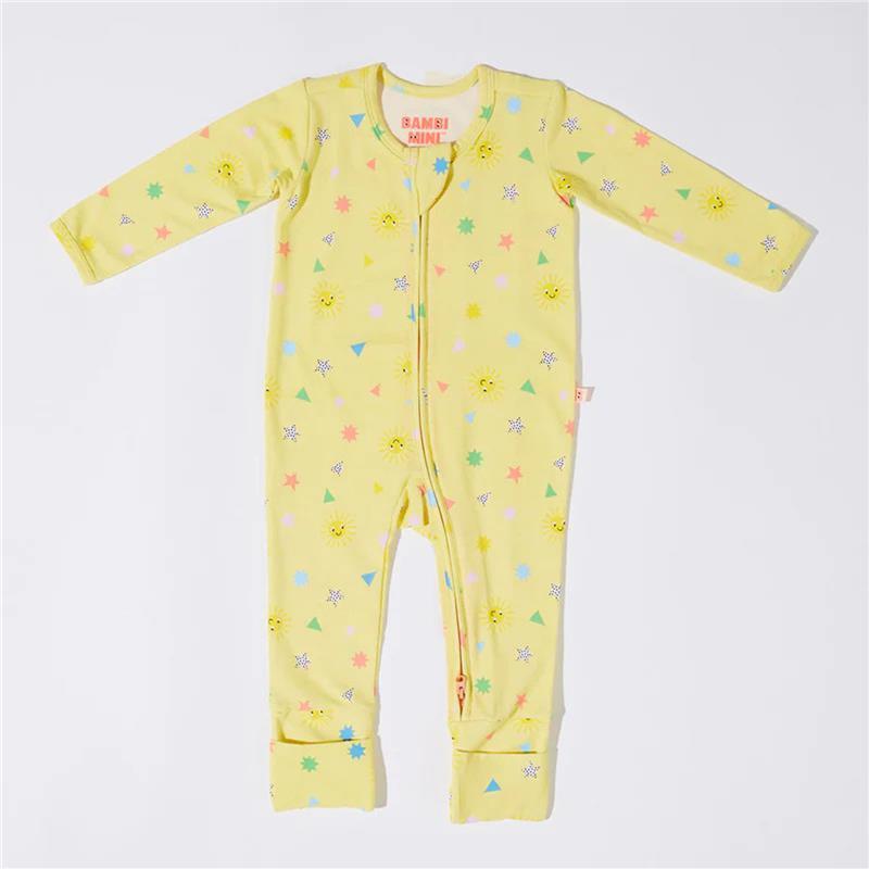 Bambi Mini Co. Wrigglesuit 0 Newborn Elfin Yellow