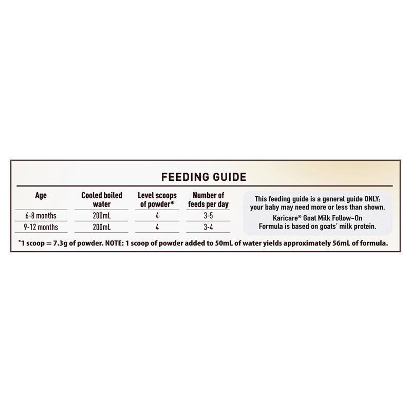 Karicare Goat Milk Stage 2 Follow On Formula 900g