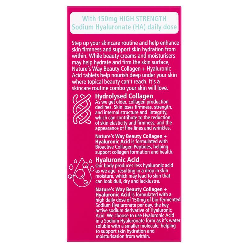 Nature's Way Beauty Collagen + Hyaluronic Acid 60 Capsules