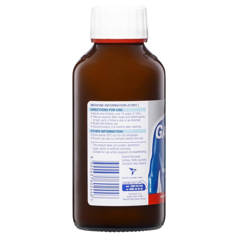 Gaviscon Extra Strength Heartburn And Indigestion Relief Peppermint Flavour 300ml