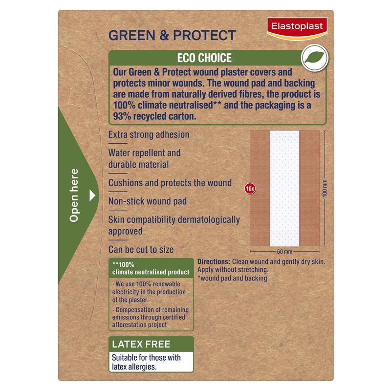 Elastoplast Green & Protect Dressing Length 1m x 6cm 10 Pack