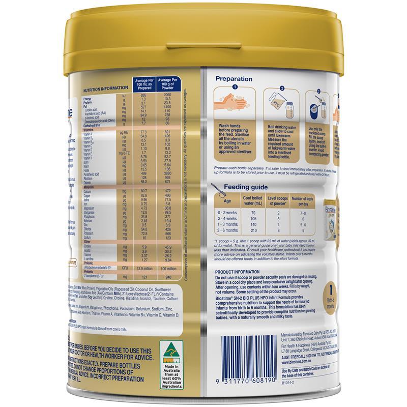Buy Biostime SN-2 BIO PLUS HPO Infant Formula Stage 1 800g online at ...