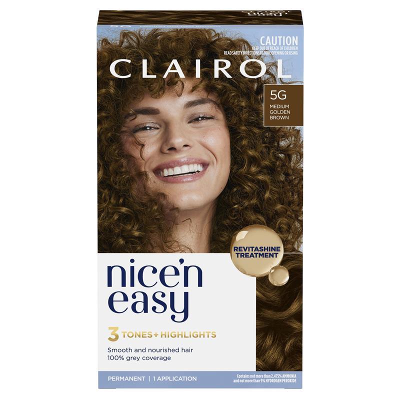 Clairol Nice N Easy 5G Medium Golden Brown Permanent Hair Colour
