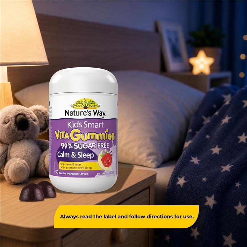 Nature's Way Kids Smart Vita Gummies Sugar Free Calm & Sleep 50 Gummies