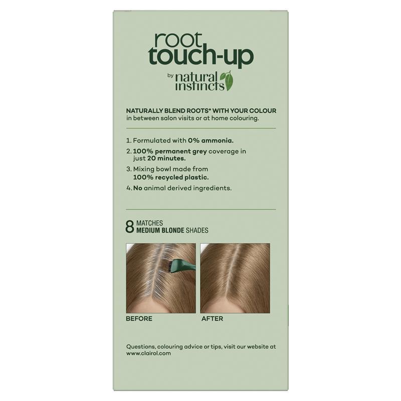 Clairol Root Touch Up Natural Instincts 8 Medium Blonde Permanent Hair Colour