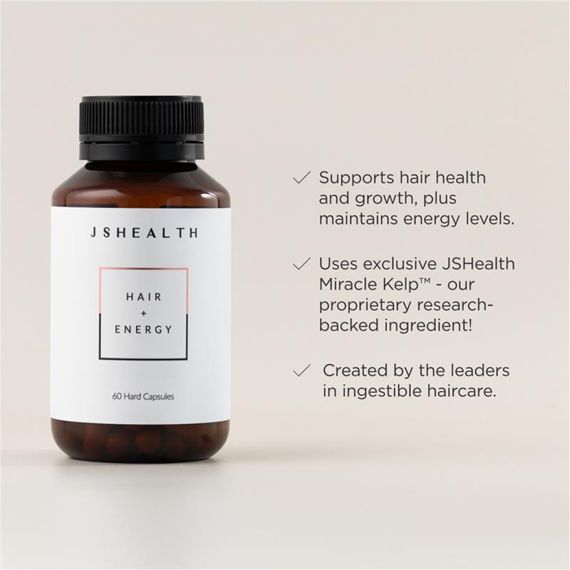 JSHealth Hair + Energy Formula 60 Capsules