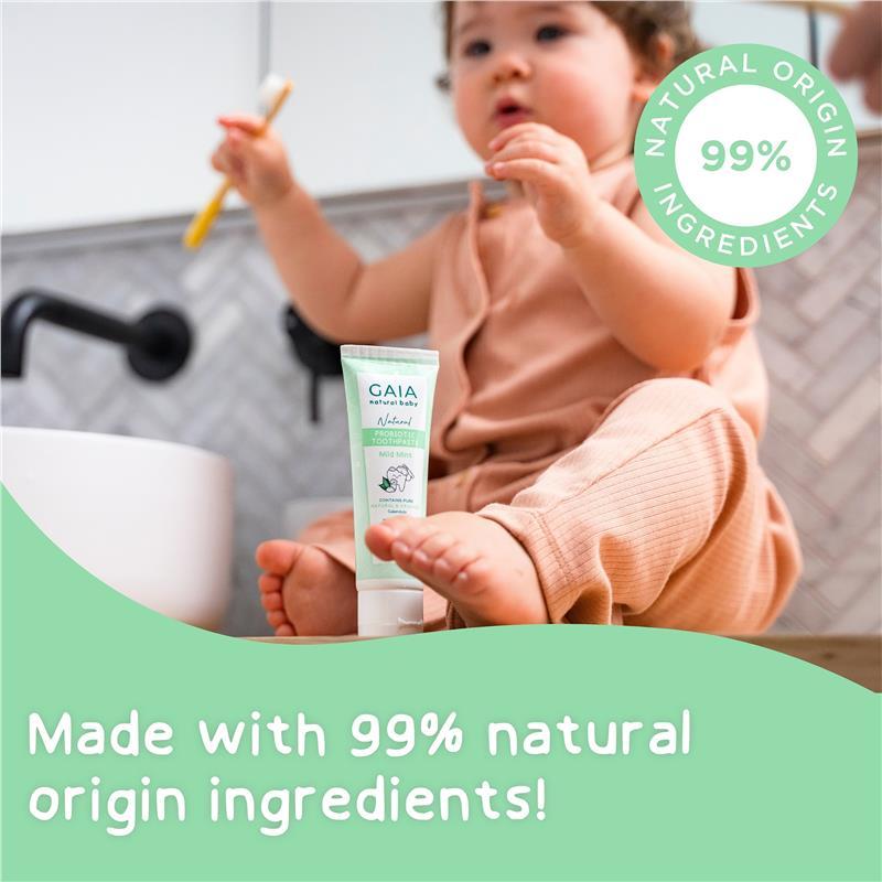 Gaia Natural Baby Probiotic Toothpaste Mild Mint 50g