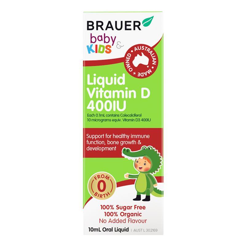 Brauer Kids Liquid Vitamin D 400IU 10ml