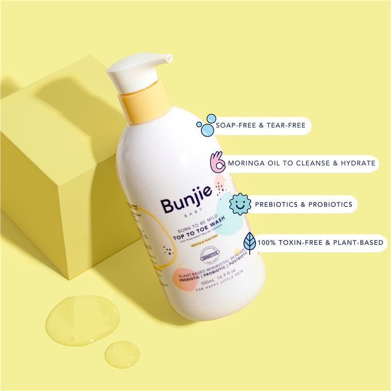 Bunjie Baby Top To Toe Hair And Body Wash 500ml