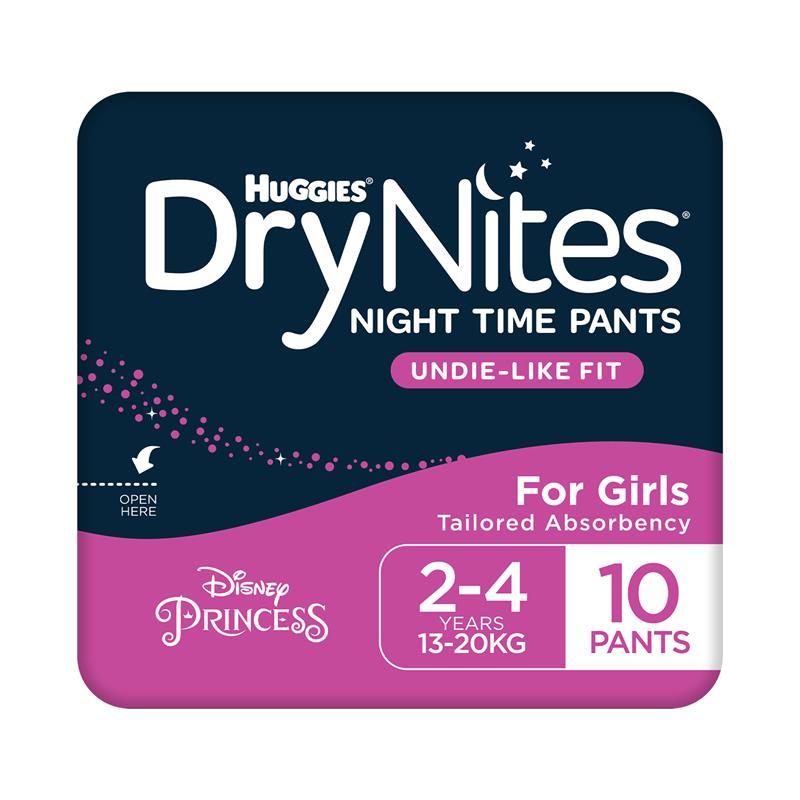 DryNites Night Pants Girl 2-4 Years (13-20kg) 10 Pack