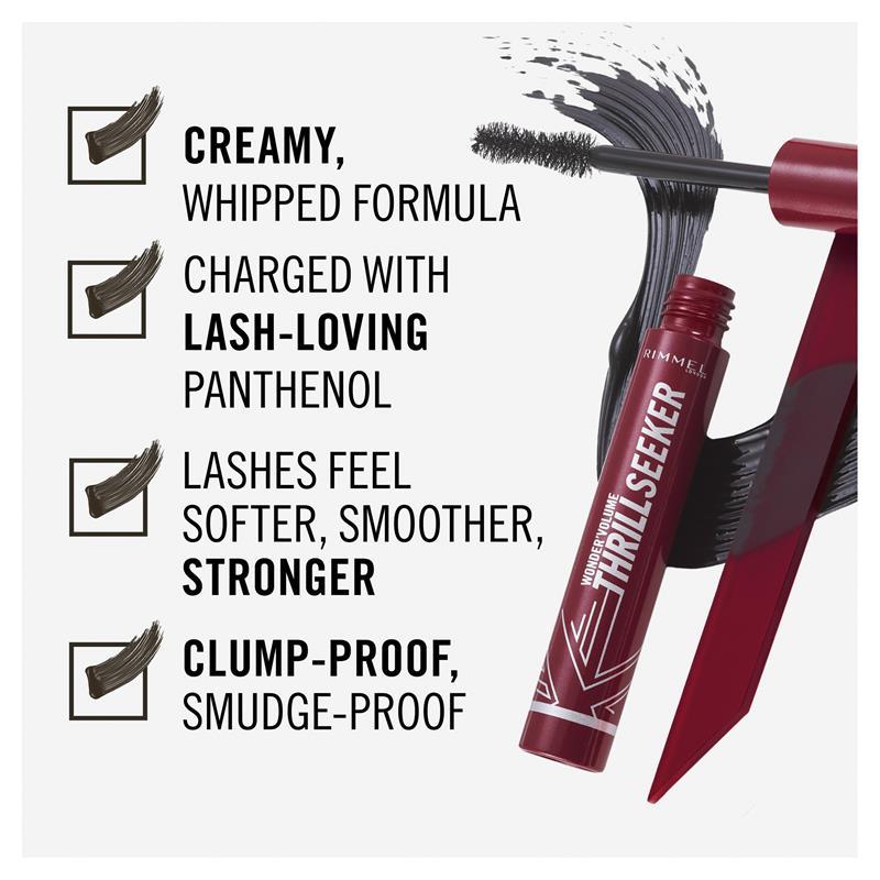 Rimmel Wonder Volume Thrill Seeker Mascara Black Brown 8ml