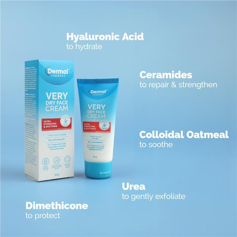 Dermal Therapy Very Dry Face Cream 50g