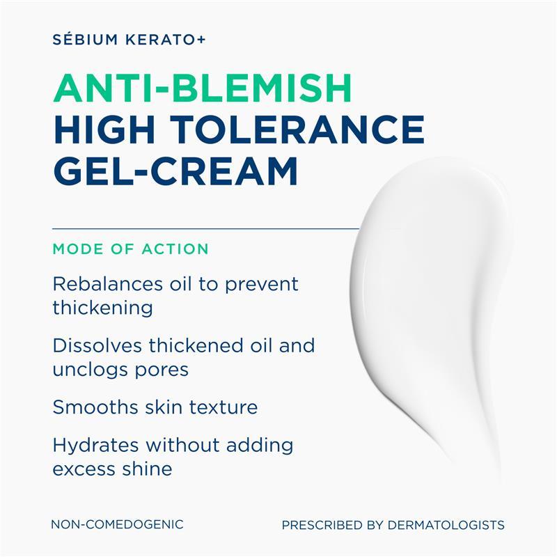 Bioderma Sebium Kerato Nonirritating Acne Cream Moisturiser suitable For Acne Prone Skin 30ml
