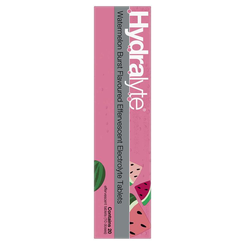 Hydralyte Electrolyte Effervescent Watermelon Burst Flavoured 20 Tablets