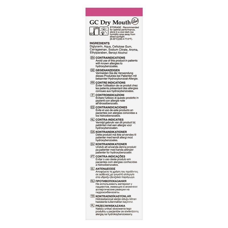 GC Dry Mouth Gel Raspberry 40g