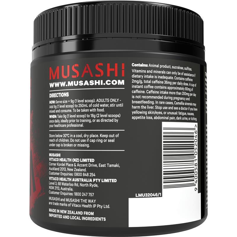 Musashi Shred Matrix Powder Raspberry Lemonade 270g