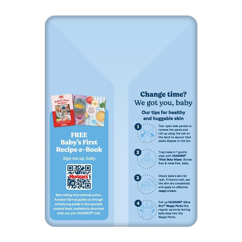Huggies Ultra Dry Nappy Pants Boys Size 3 (6-12kg) 36 Pack