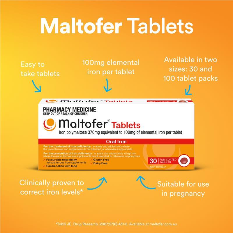 Maltofer Oral Iron 100mg 100 Tablets