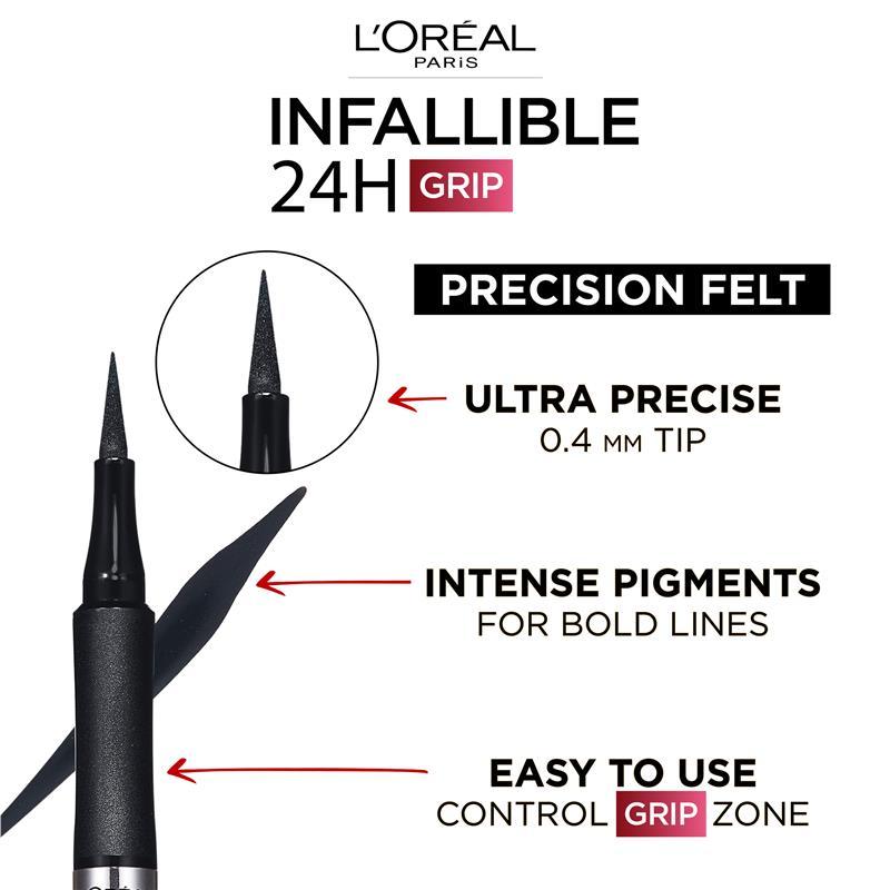 L'Oreal Paris Infallible Grip 24H Precision Felt Eye Liner 02 Brown