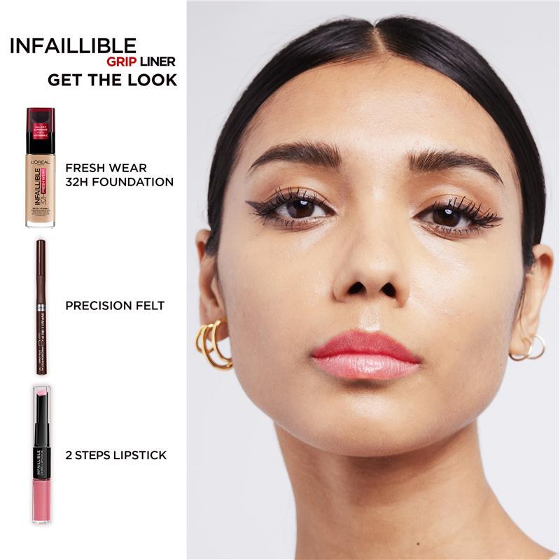 L'Oreal Paris Infallible Grip 24H Precision Felt Eye Liner 02 Brown