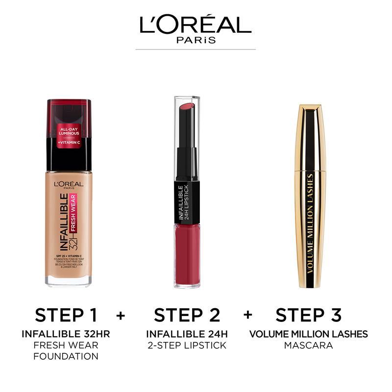 L'Oreal Paris Infallible 24H 2-Step Lipstick 501 Timeless Red