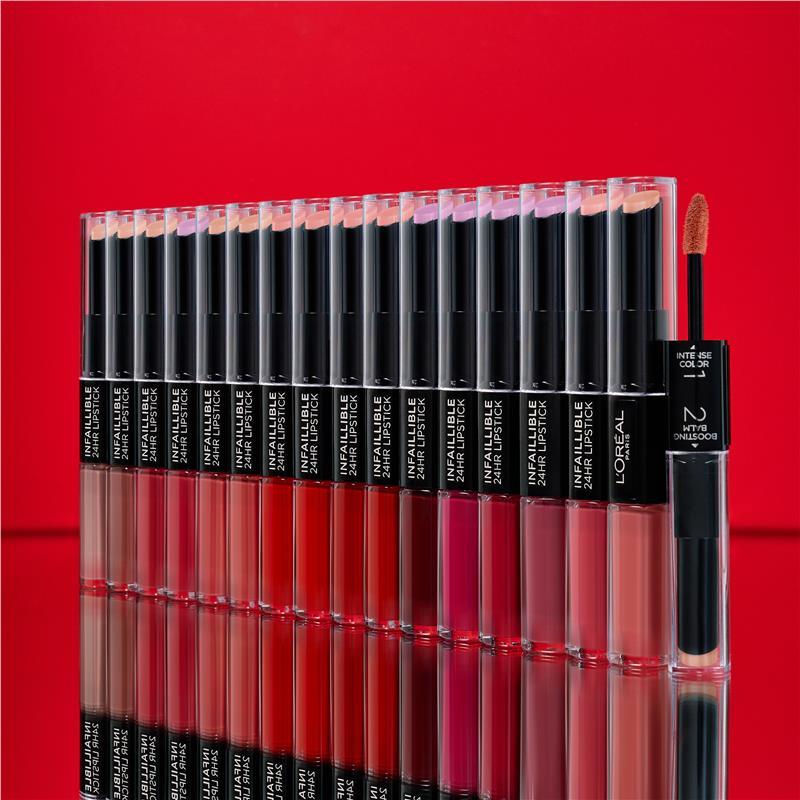 L'Oreal Paris Infallible 24H 2-Step Lipstick 501 Timeless Red