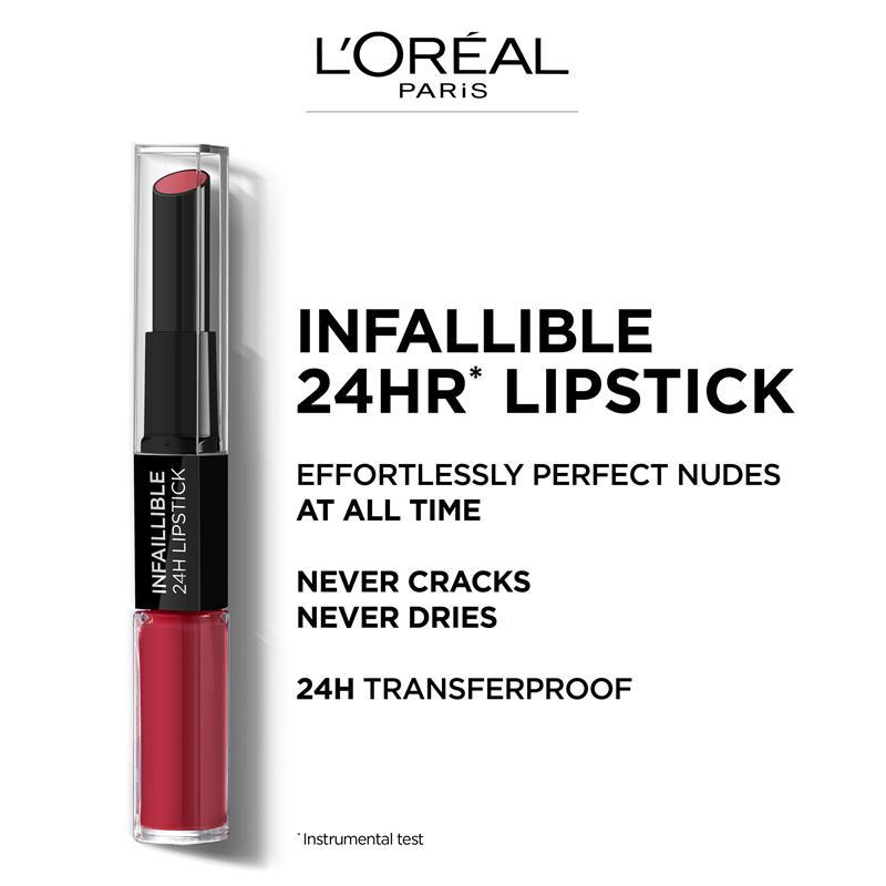 L'Oreal Paris Infallible 24H 2-Step Lipstick 501 Timeless Red