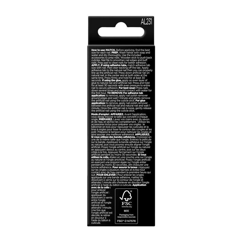 Sally Hansen Salon Effects Perfect Manicure 24 Almond Press On Nails Sweet As Candy