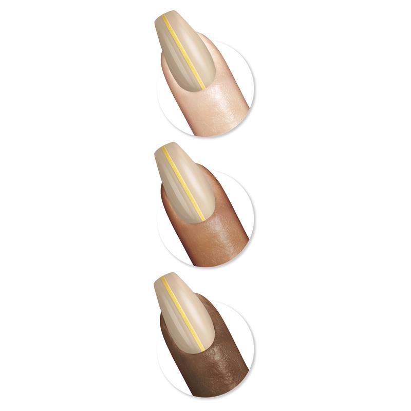 Sally Hansen Salon Effects Perfect Manicure 24 Coffin Press On Nails Meet me in the Metal