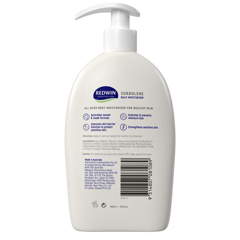 Redwin Sorbolene Daily Moisturiser  550ml