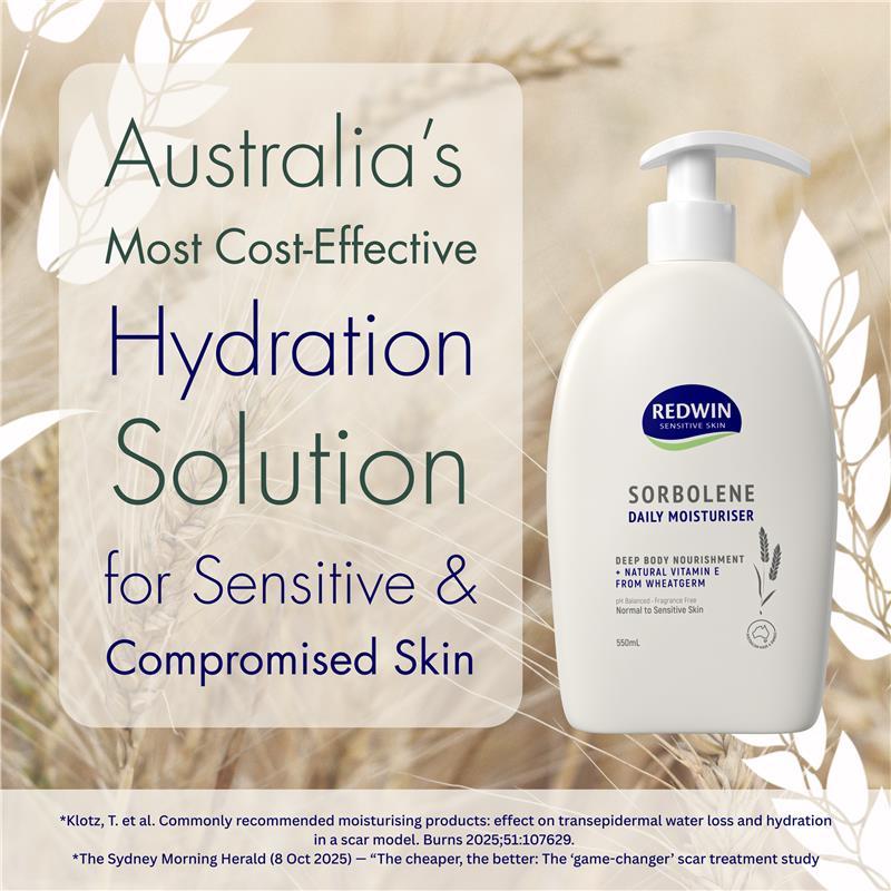 Redwin Sorbolene Daily Moisturiser  550ml