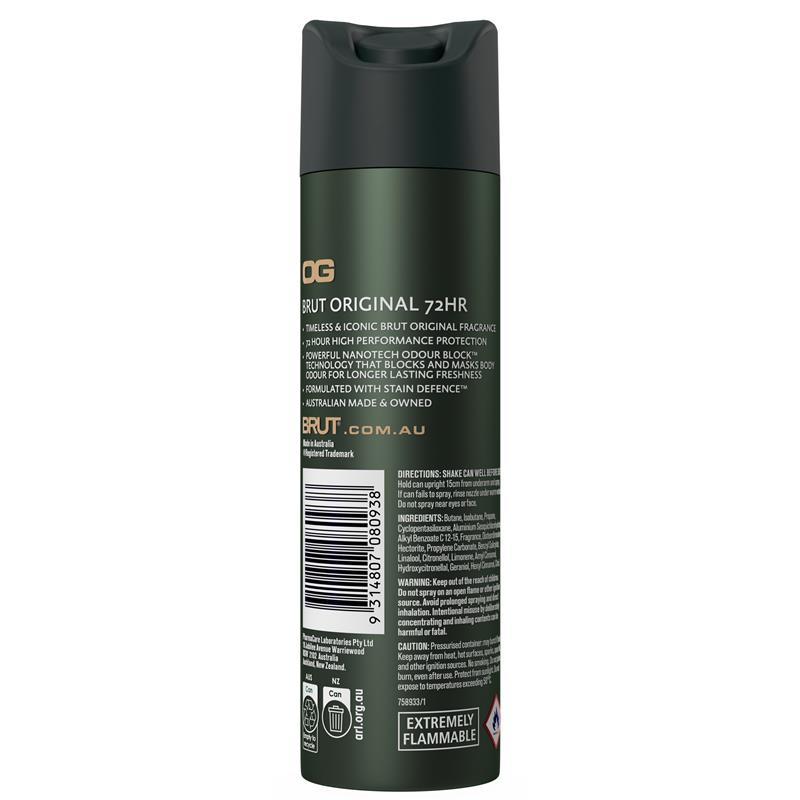 Brut Original 72HR Antiiperspirant Deodorant 130g