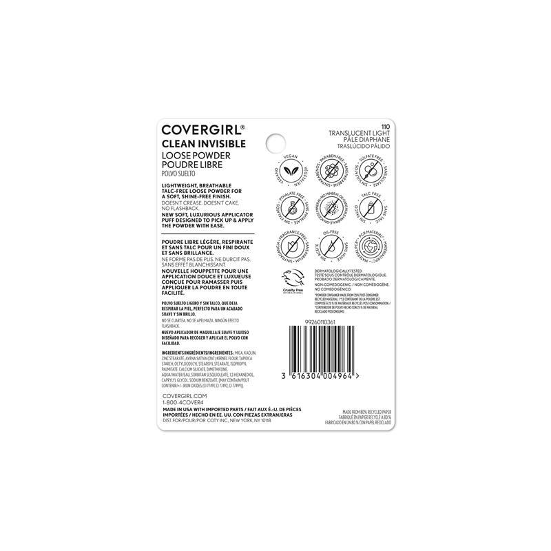 Covergirl Clean Invisible Loose Powder #110 Light