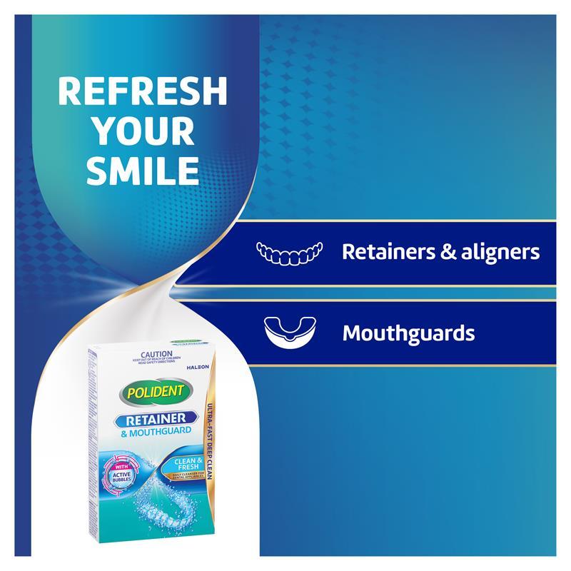 Polident Retainer and Mouthguard Cleanser 36 Tablets