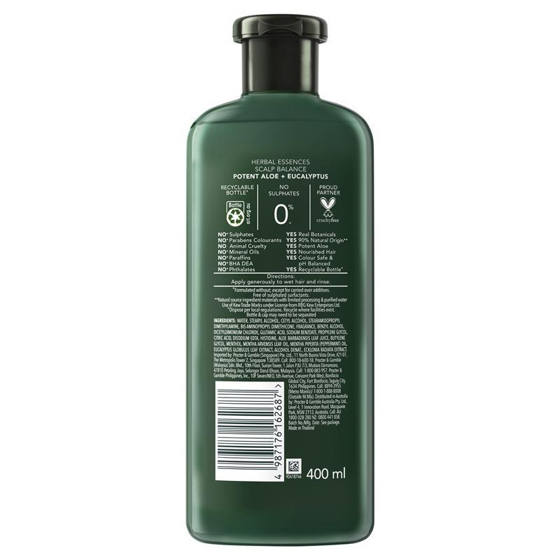 Herbal Essences Bio Renew Potent Aloe & Eucalyptus Strength & Moisture Conditioner 400ml