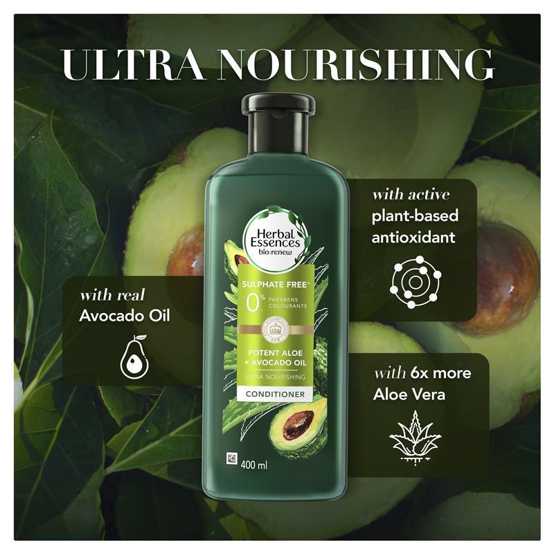 Buy Herbal Essences Bio Renew Potent Aloe & Avocado Oil Conditioner 400ml  online at Chemist Warehouse