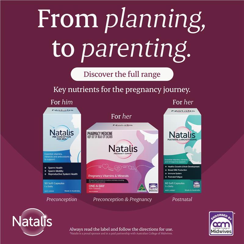 Natalis Pregnancy Support 100 Tablets