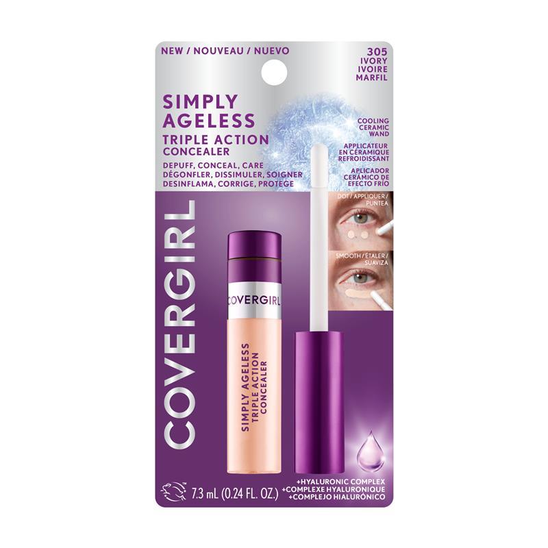 Covergirl Simply Ageless Triple Action Concealer 305 Ivory 7.3ml